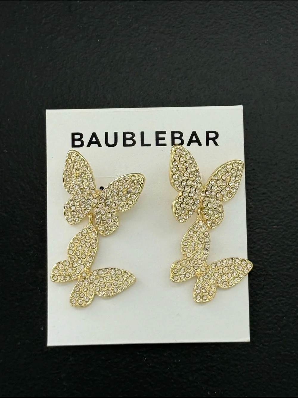 BaubleBar NEW Pavé Butterfly Earrings